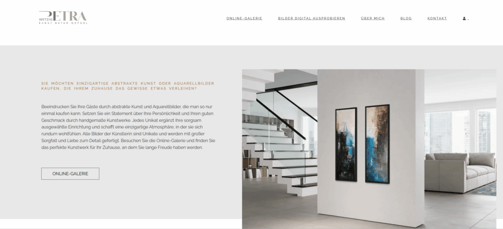 alte Startseite petra-wetzig.de