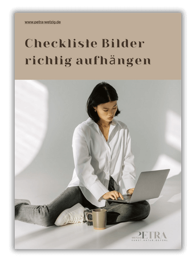 Checkliste zum herunterladen um Bilder richtig aufzuhängen