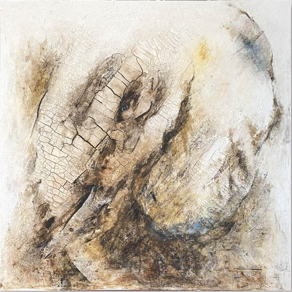 Krafttier Elefant_Struktur_Petra Wetzig
